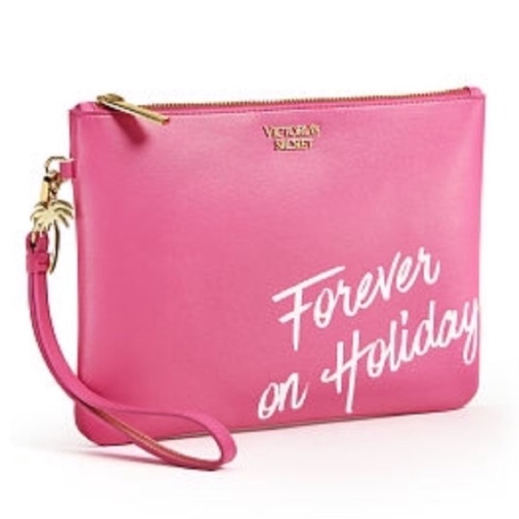 🆕 VICTORIA SECRET PALM TREE CLUTCH-WRISTLET - Picture 1 of 3